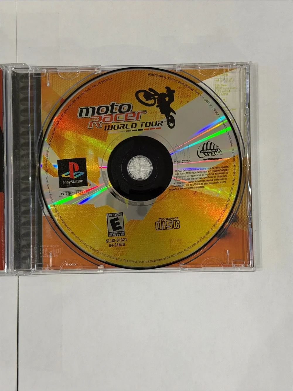 Moto Racer World Tour PS1 Sony PlayStation Black Label Tested Working